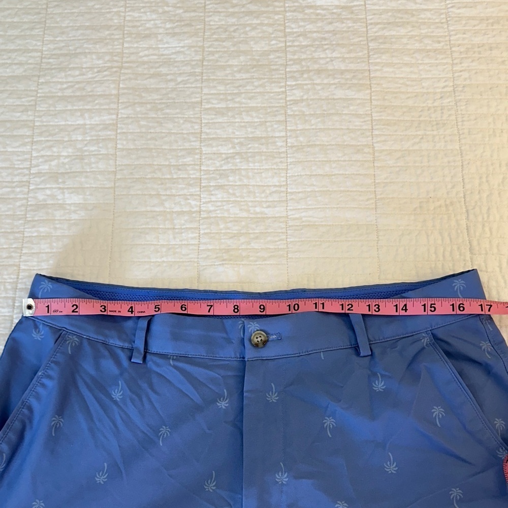 Greg Norman Shorts size 34 Palm Tree Collection Light Blue EUC Preppy - Picture 5 of 6